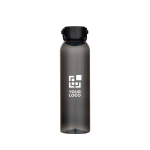 Drinkfles van gerecycled plastic met siliconen handlus 630 ml met afdrukgebied