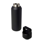 Drinkfles van gerecycled RVS, geschikt voor alle dranken 600 ml kleur zwart tweede weergave