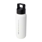 Drinkfles van gerecycled RVS, geschikt voor alle dranken 600 ml kleur wit weergave bedrukking logo 2