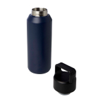 Drinkfles van gerecycled RVS, geschikt voor alle dranken 600 ml kleur marineblauw tweede weergave