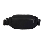 Schoudertas van gerecycled materiaal met ruim hoofdvak kleur zwart tweede weergave voorkant