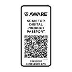 Schoudertas van gerecycled materiaal met ruim hoofdvak kleur wit tweede weergave