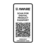 Schoudertas van gerecycled materiaal met ruim hoofdvak kleur groen tweede weergave