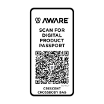 Schoudertas van gerecycled materiaal met ruim hoofdvak kleur ivoor tweede weergave