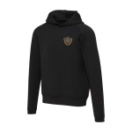 Unisex sport-sweatshirt met stretch 350 g/m² kleur zwart weergave zeefdruk