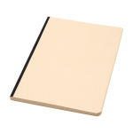 Notitieboek zachte kaft van suikerriet en RPET A5, gelijnde pagina’s kleur zwart