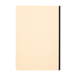 Notitieboek zachte kaft van suikerriet en RPET A5, gelijnde pagina’s kleur zwart tweede weergave achterkant