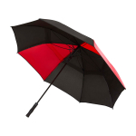 Tweekleurige golfparaplu van windbestendig polyester 30” Ø106 cm kleur rood