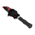 Tweekleurige golfparaplu van windbestendig polyester 30” Ø106 cm kleur rood weergave detail 3