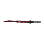 Tweekleurige golfparaplu van windbestendig polyester 30” Ø106 cm kleur rood derde weergave voorkant
