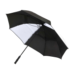 Tweekleurige golfparaplu van windbestendig polyester 30” Ø106 cm kleur wit