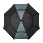 Tweekleurige golfparaplu van windbestendig polyester 30” Ø106 cm kleur grijs tweede weergave voorkant