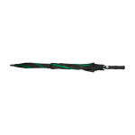 Tweekleurige golfparaplu van windbestendig polyester 30” Ø106 cm kleur groen derde weergave voorkant