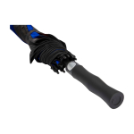 Tweekleurige golfparaplu van windbestendig polyester 30” Ø106 cm kleur koningsblauw weergave detail 3