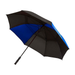 Tweekleurige golfparaplu van windbestendig polyester 30” Ø106 cm kleur koningsblauw weergave zeefdruk
