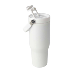 RVS beker van gerecycled staal met multifunctionele dop 900 ml derde weergave