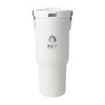 RVS beker van gerecycled staal met multifunctionele dop 900 ml weergave bedrukking logo 2