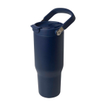 RVS beker van gerecycled staal met multifunctionele dop 900 ml derde weergave voorkant