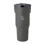 RVS beker van gerecycled staal met multifunctionele dop 900 ml weergave bedrukking logo 2