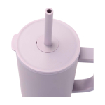 Thermobeker met siliconen rietje en lekvrije dop 900 ml kleur lila weergave detail 1