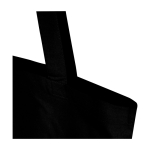 Shopper van gerecycled katoen en RPET 7 L 140 g/m² kleur zwart weergave detail 1