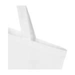 Shopper van gerecycled katoen en RPET 7 L 140 g/m² kleur wit weergave detail 1