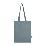 Shopper van gerecycled katoen en RPET 7 L 140 g/m² kleur grijs tweede weergave voorkant
