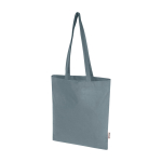 Shopper van gerecycled katoen en RPET 7 L 140 g/m² kleur grijs