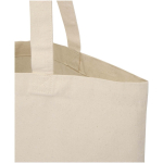 Shopper van gerecycled katoen en RPET 7 L 140 g/m² kleur naturel weergave detail 1