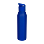Enkelwandige RVS drinkfles van gerecycled staal 650 ml kleur blauw