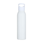 Enkelwandige RVS drinkfles van gerecycled staal 650 ml kleur wit tweede weergave voorkant