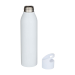Enkelwandige RVS drinkfles van gerecycled staal 650 ml kleur wit tweede weergave