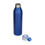 RVS drinkfles van gerecycled staal met rond handvat 650 ml kleur koningsblauw tweede weergave