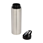 Enkelwandige RVS drinkfles van gerecycled staal 800 ml kleur grijs tweede weergave