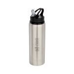 Enkelwandige RVS drinkfles van gerecycled staal 800 ml met afdrukgebied