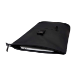 Waterdichte rolltop rugzak van kunstleer voor laptop 15” kleur zwart tweede weergave