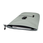 Waterdichte rolltop rugzak van kunstleer voor laptop 15” kleur grijs tweede weergave