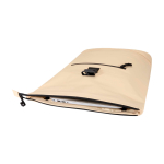 Waterdichte rolltop rugzak van kunstleer voor laptop 15” kleur ivoor tweede weergave