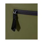 Waterdichte rolltop rugzak van kunstleer voor laptop 15” kleur donkergroen weergave detail 1