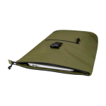 Waterdichte rolltop rugzak van kunstleer voor laptop 15” kleur donkergroen tweede weergave