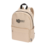 Duurzame urban rugzak, waterafstotend 16 L voor laptop 14” kleur ivoor luxe weergave