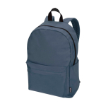 Duurzame urban rugzak, waterafstotend 16 L voor laptop 14” kleur cyaan blauw