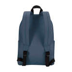 Duurzame urban rugzak, waterafstotend 16 L voor laptop 14” kleur cyaan blauw tweede weergave achterkant