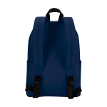 Duurzame urban rugzak, waterafstotend 16 L voor laptop 14” kleur marineblauw tweede weergave achterkant