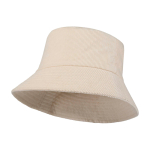 Buckethat van gerecycleerde corduroy en katoen 280 g/m² kleur zand