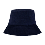 Buckethat van gerecycleerde corduroy en katoen 280 g/m² kleur marineblauw tweede weergave voorkant