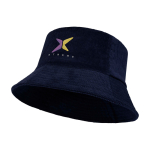 Buckethat van gerecycleerde corduroy en katoen 280 g/m² kleur marineblauw
