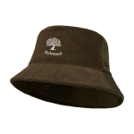Buckethat van gerecycleerde corduroy en katoen 280 g/m² kleur donkergroen