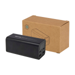 Powerbank van gerecycled aluminium, ideaal voor laptops 20.000 mAh kleur zwart weergave bedrukking logo 2
