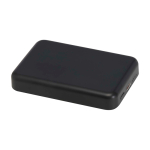Magnetische draadloze powerbank van gerecycled plastic 5.000 mAh kleur zwart tweede weergave